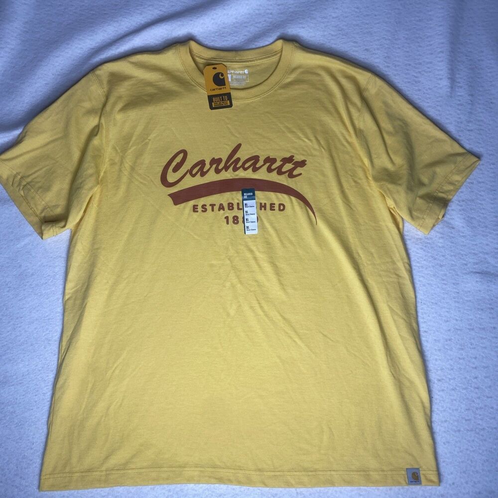 Carhartt Relaxed Fit Mens T-Shirt Size XL Graphic Printed Short Sleeve Shirt NWT